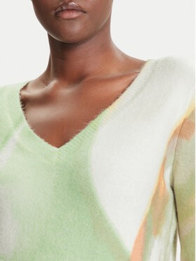 Desigual Sweter Oulu 25WWJF13 Zielony Regular Fit