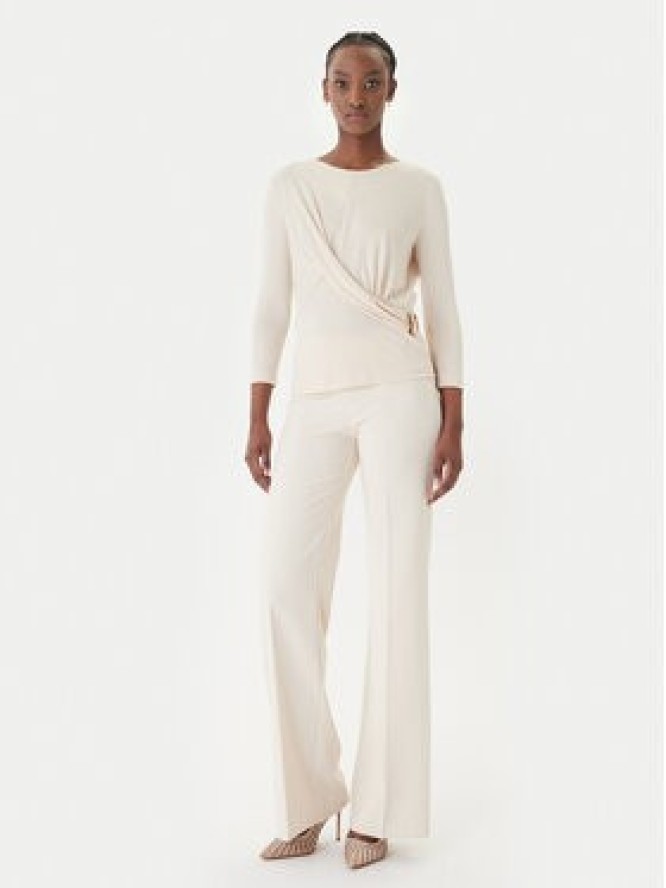 Rinascimento Bluzka CFC0127695003 Beżowy Slim Fit