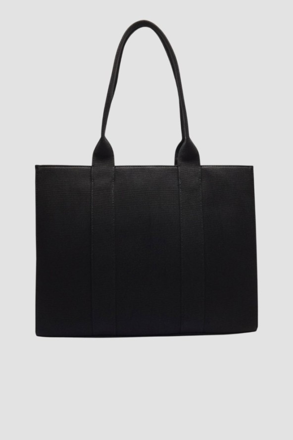 KARL LAGERFELD Czarna bawełniana shopperka damska