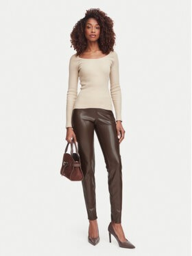 Guess Legginsy W4BB18 WGIK0 Khaki Slim Fit