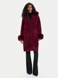 Joseph Ribkoff Płaszcz zimowy 243923F25 Bordowy
