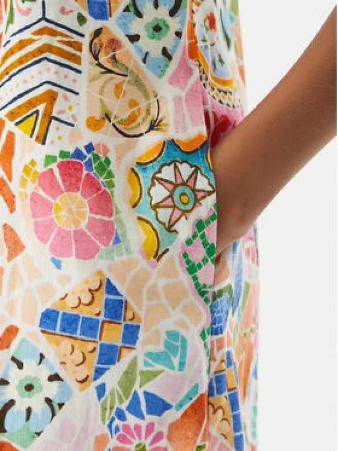 Seafolly Sukienka letnia Beach Bohème 55773-DR Kolorowy Regular Fit