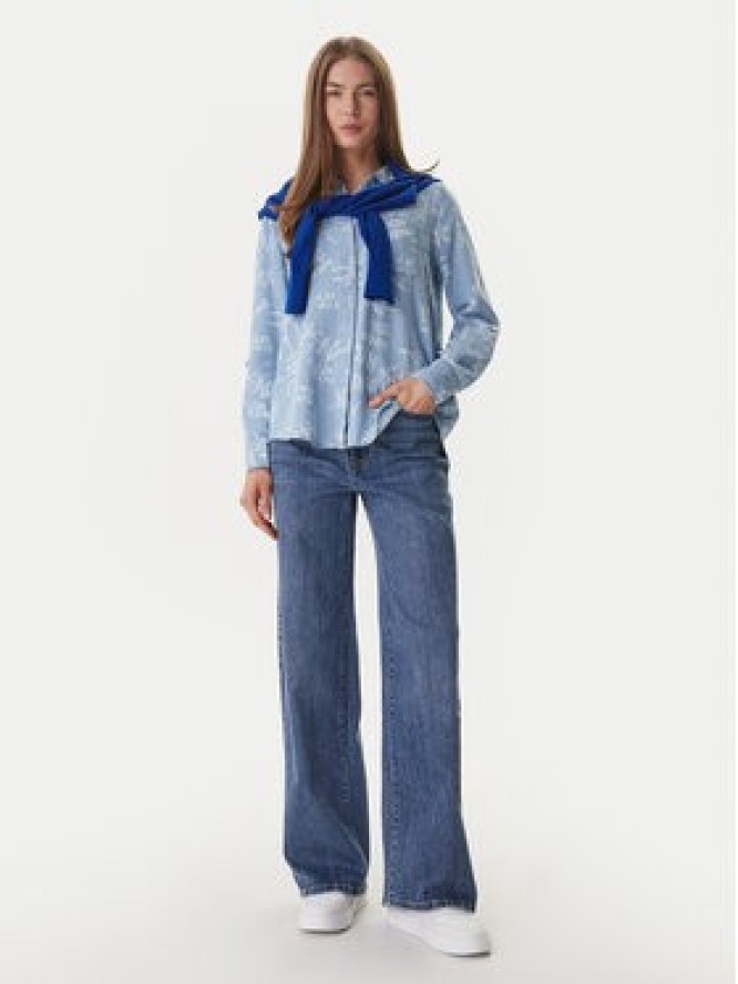 DKNY Jeansy DJ5M4076 Niebieski Wide Leg