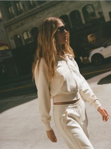 Rozpinana bluza - kremowy