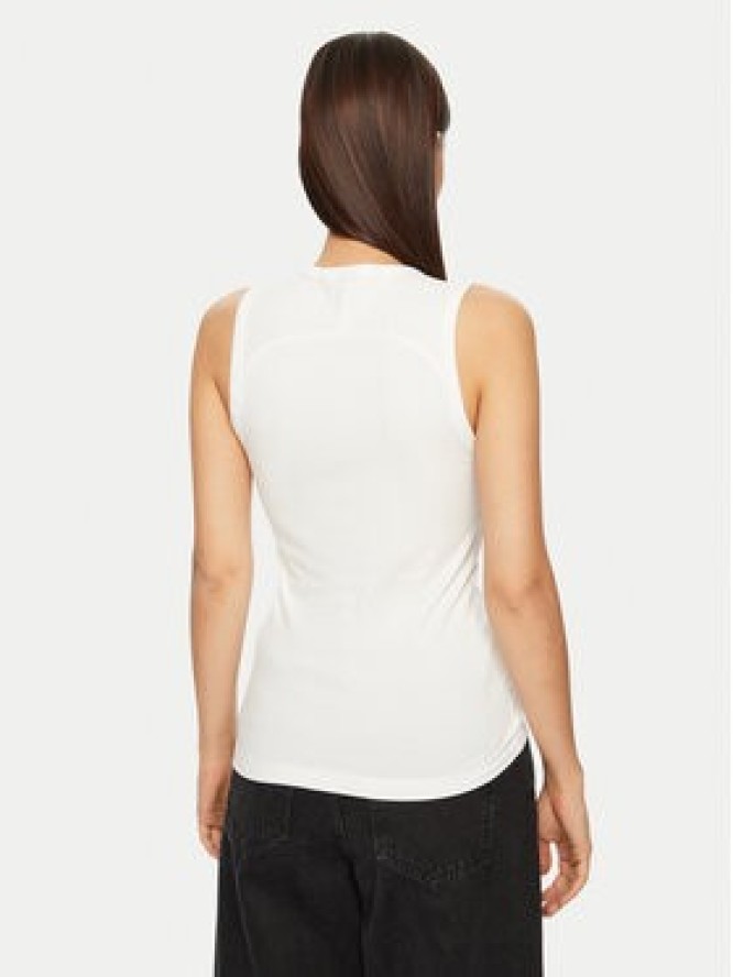 Calvin Klein Top K20K208054 Biały Slim Fit