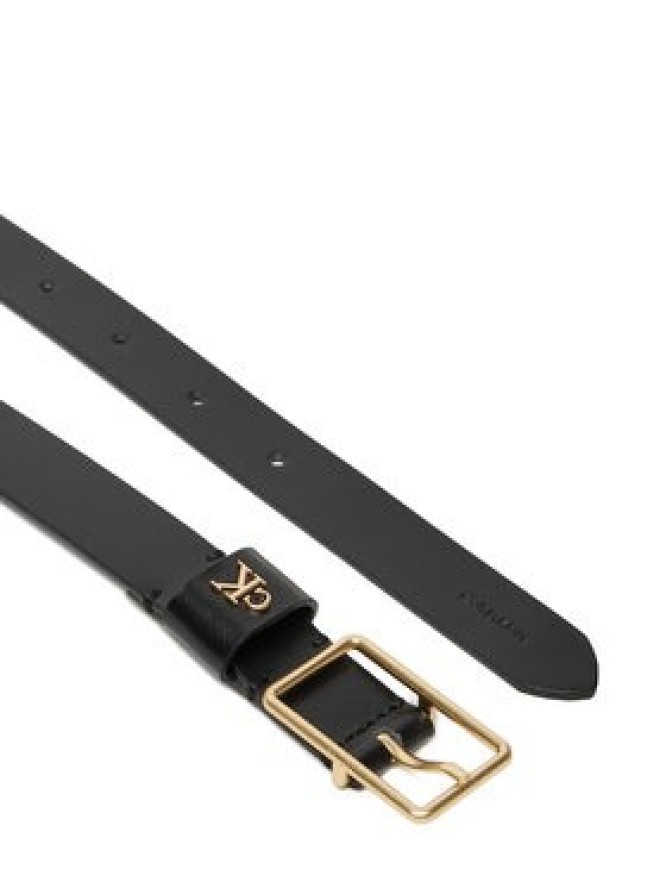 Calvin Klein Pasek Damski Square Buckle Ck Loop 25Mm LV04F7050G Czarny