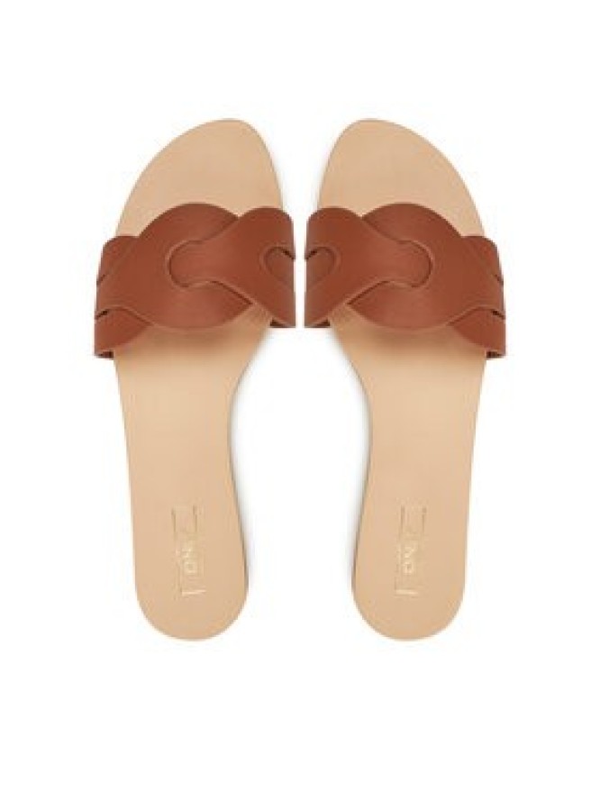 ONLY Shoes Klapki Onlfeli-6 Brązowy