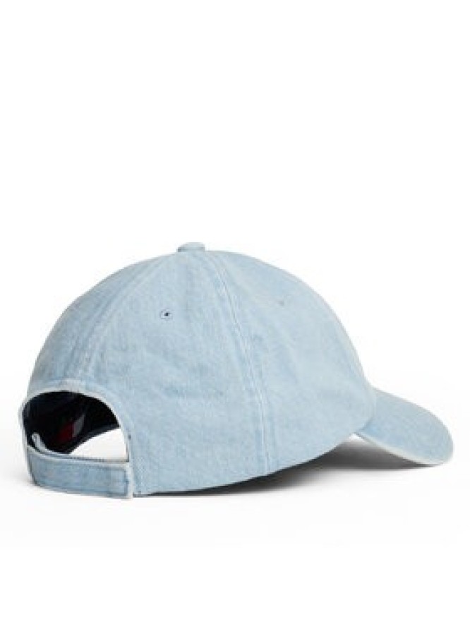 Tommy Jeans Czapka z daszkiem Linear Denim Cap AW0AW17912 Błękitny