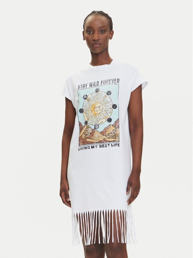 Noisy May Tunika Fever 27033853 Biały Relaxed Fit