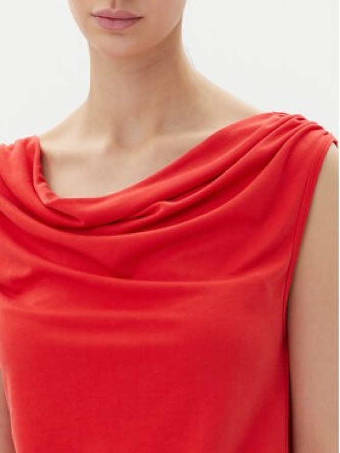 JDY Bluzka Ester 15351679 Czerwony Regular Fit