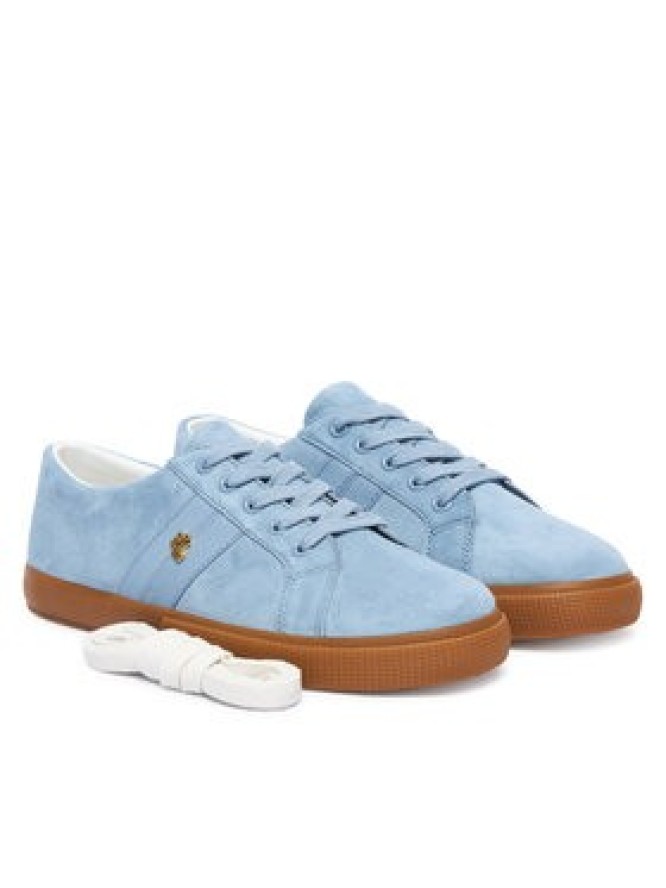 LAUREN RALPH LAUREN Sneakersy Janson II 802868344005 Niebieski jasny