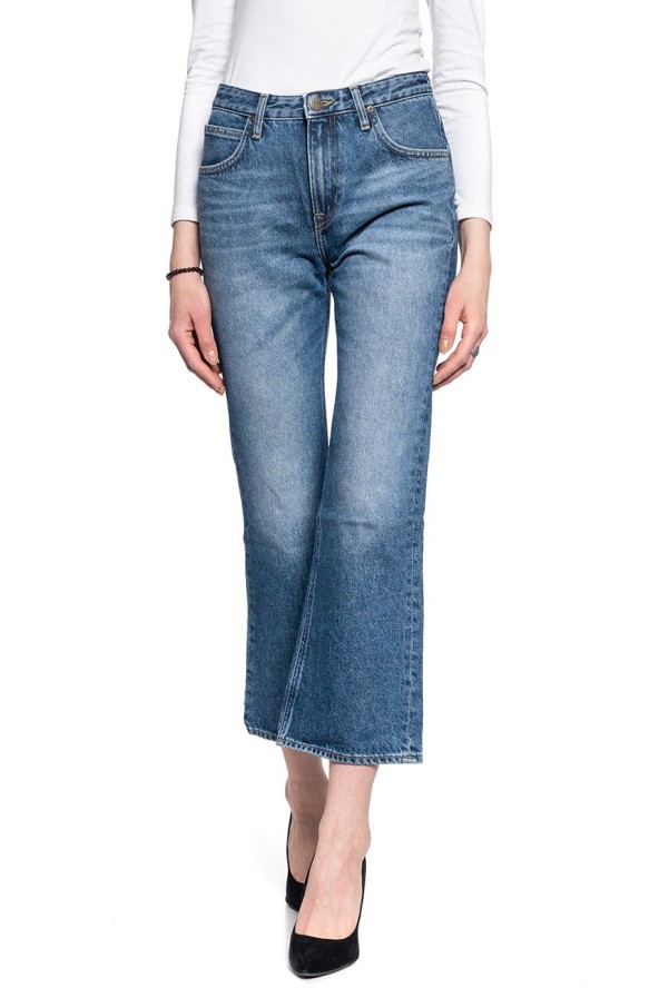 DAMSKIE SPODNIE JEANSOWE LEE CROPPED BOOT L30NRDQF 112106537