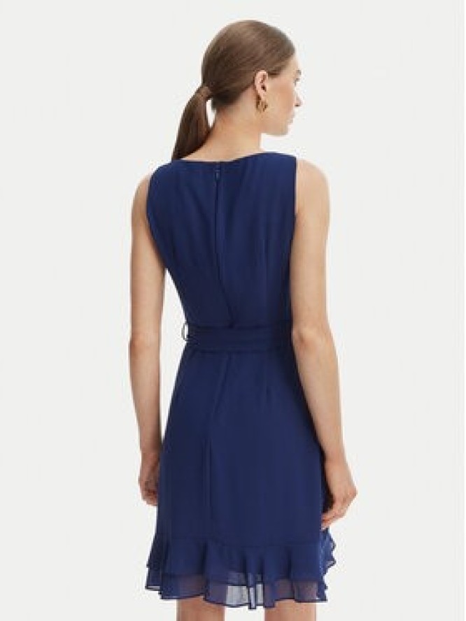 Morgan Sukienka koktajlowa 241-ROSVAL Granatowy Regular Fit