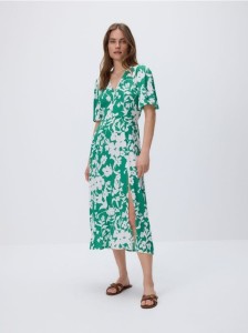 Sukienka z wiskozy - zielony