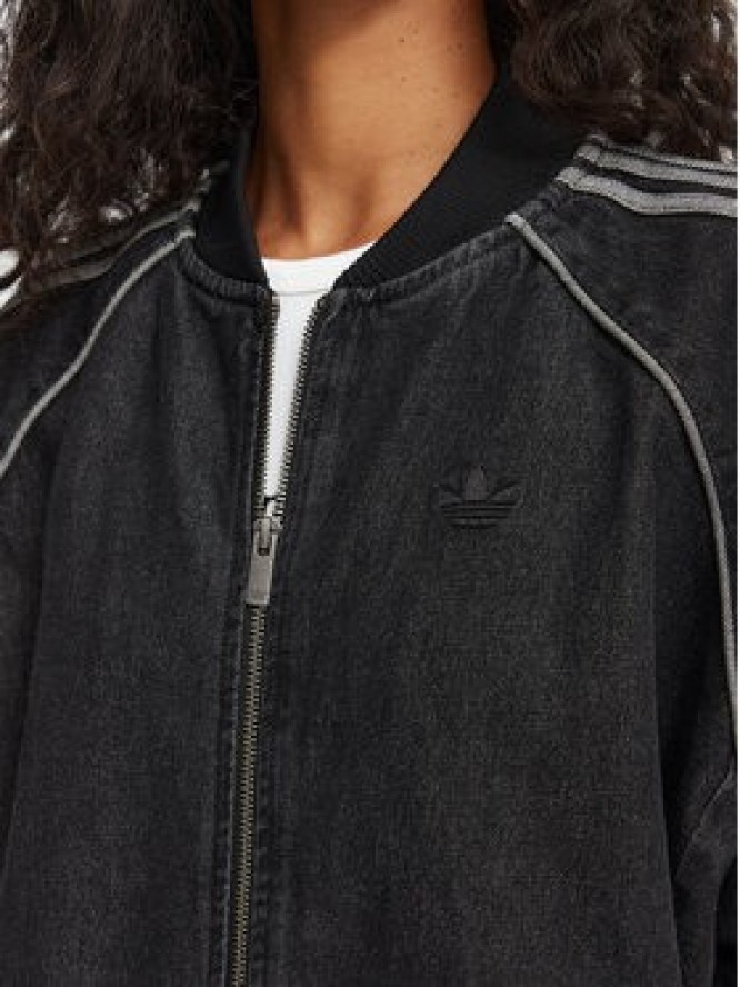 adidas Kurtka jeansowa Sst KQ6471 Czarny Oversize