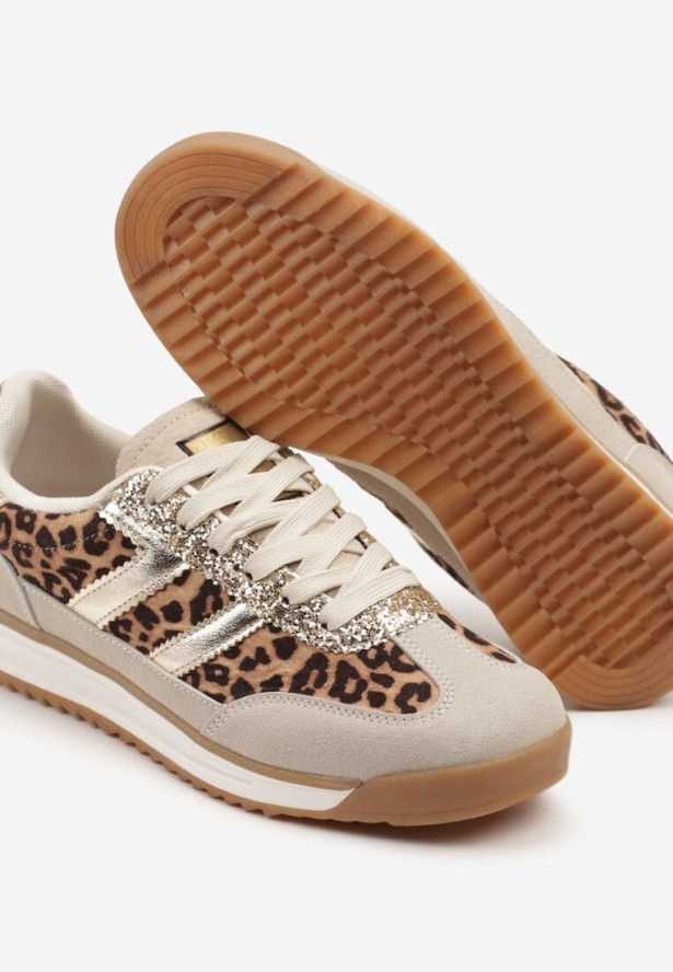Panterkowe Sneakersy z Geometrycznym Wzorem w Panterkę Eravania