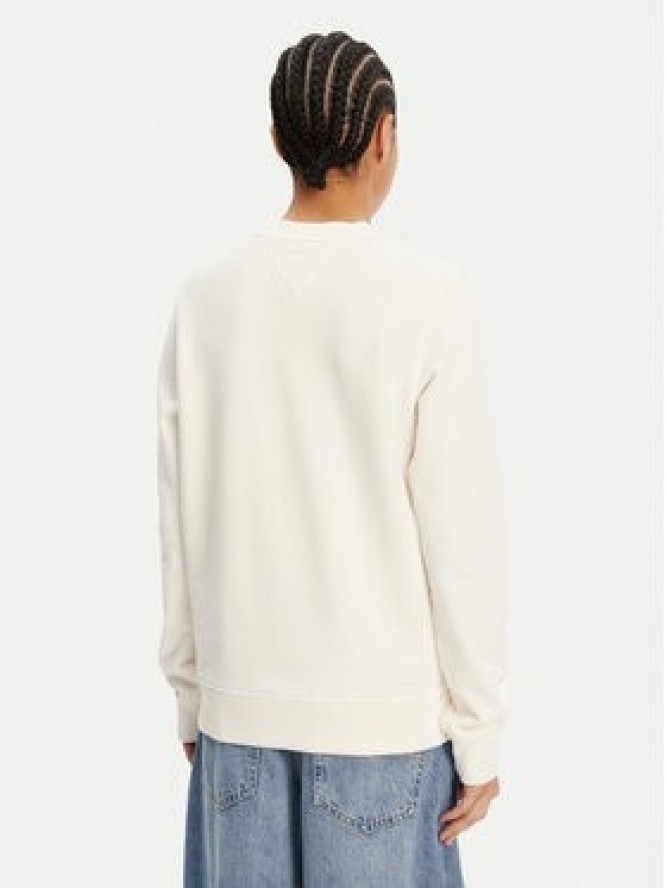 Tommy Jeans Bluza Tonal Crest DW0DW20637 Biały Regular Fit