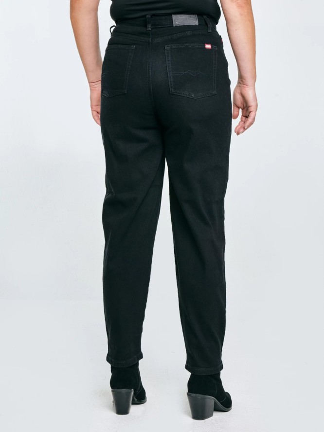 Jeansy damskie mom jeans czarne Silla 936