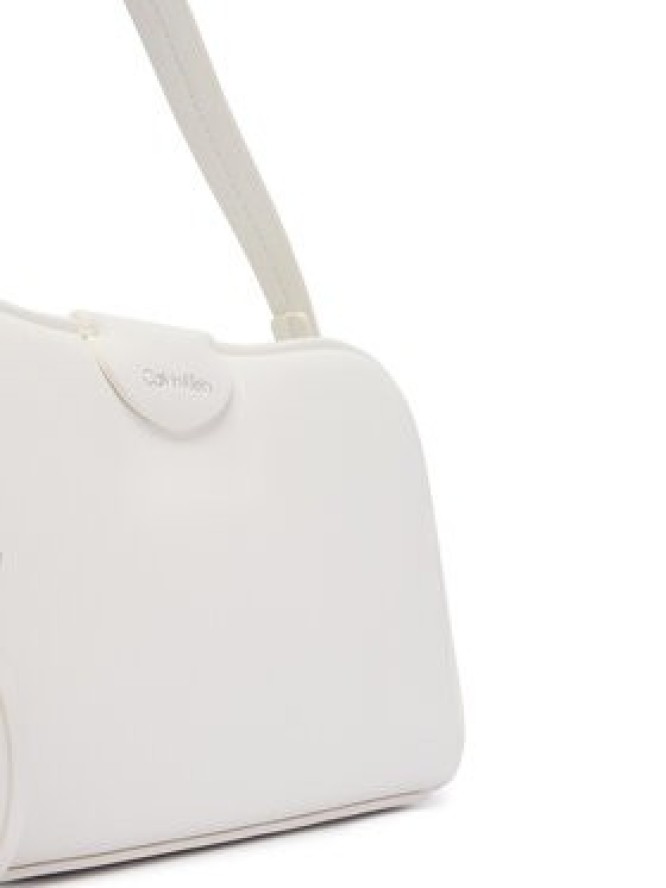 Calvin Klein Torebka Emblem Trio Top Handle Camera Ba LV04F3370G Biały