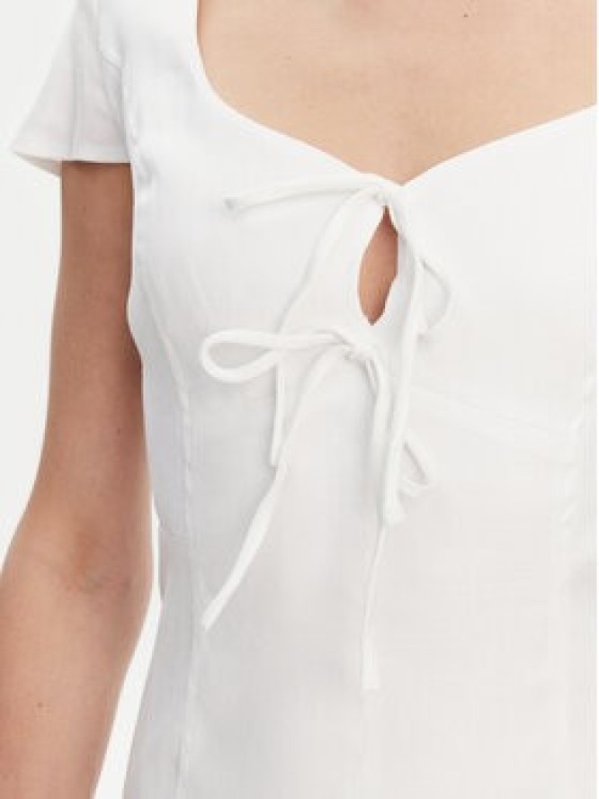 Guess Sukienka letnia W5GK41 WH5L2 Biały Regular Fit