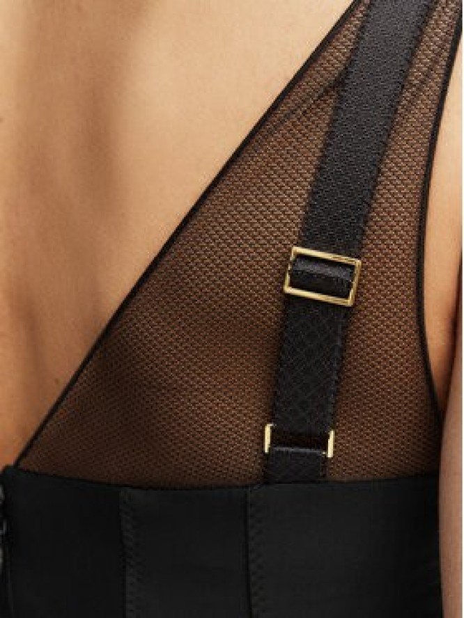 Elisabetta Franchi Sukienka koktajlowa AB-870-61E2-V650 Czarny Slim Fit