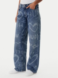 HUGO Jeansy Gamala 50553051 Niebieski Baggy Fit