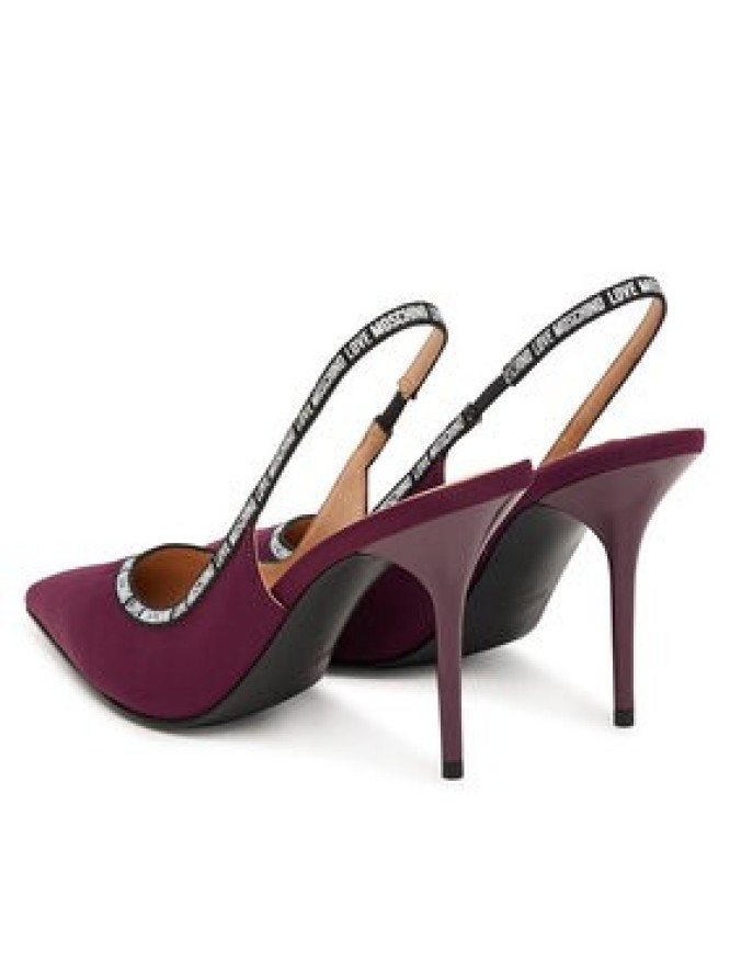 LOVE MOSCHINO Szpilki JA10429G1PIM0552 Bordowy