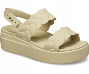 Sandały dla Kobiet Crocs Brooklyn Woven Upper Low Wedge