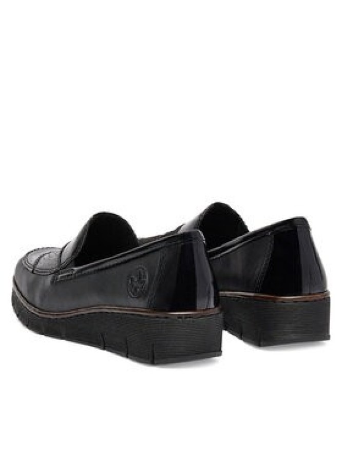 Rieker Półbuty 53785-00 Czarny