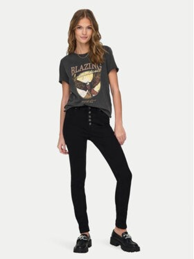 ONLY T-Shirt Lucy 15215721 Czarny Regular Fit