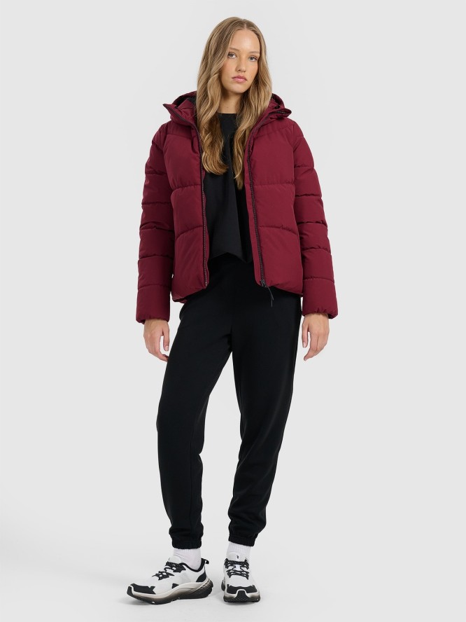 4F Kurtka puchowa z wypełnieniem syntetycznym damska - czerwona M