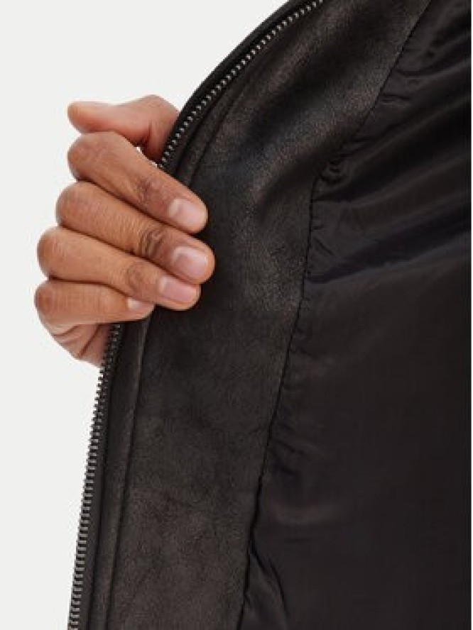 Desigual Kurtka przejściowa 26SWEW10 Czarny Regular Fit