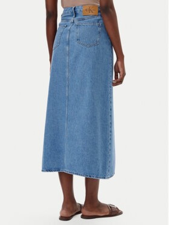 Calvin Klein Jeans Spódnica jeansowa J20J225192 Niebieski Regular Fit