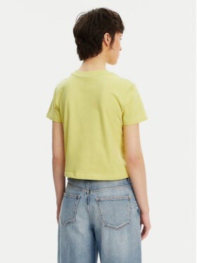 Calvin Klein Jeans T-Shirt Monologo J20J223113 Żółty Slim Fit