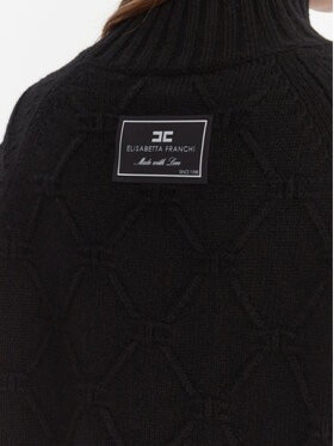 Elisabetta Franchi Golf MK-55T-57E2-V420 Czarny Regular Fit