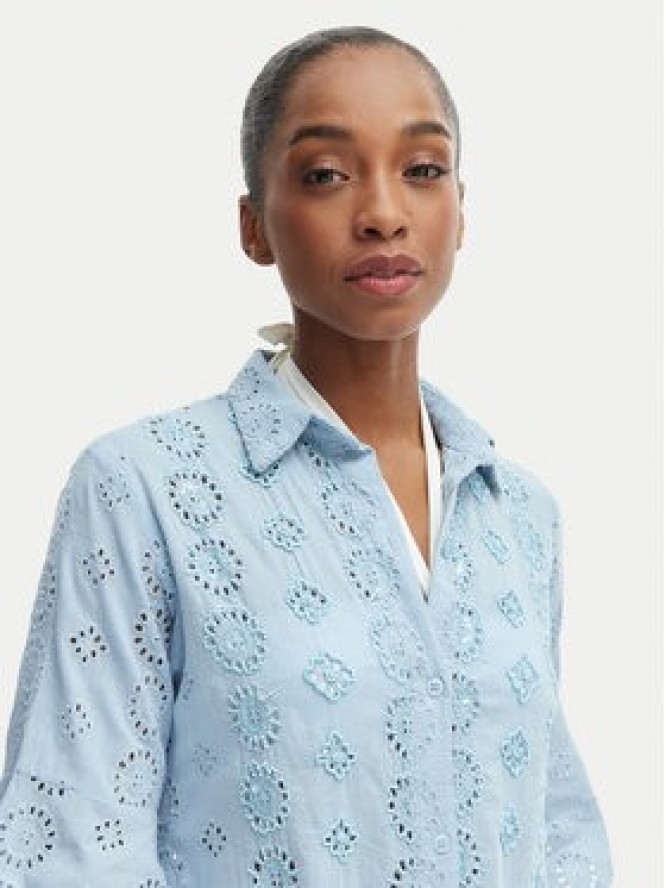 Iconique Sukienka koszulowa IC25-006 Niebieski Relaxed Fit