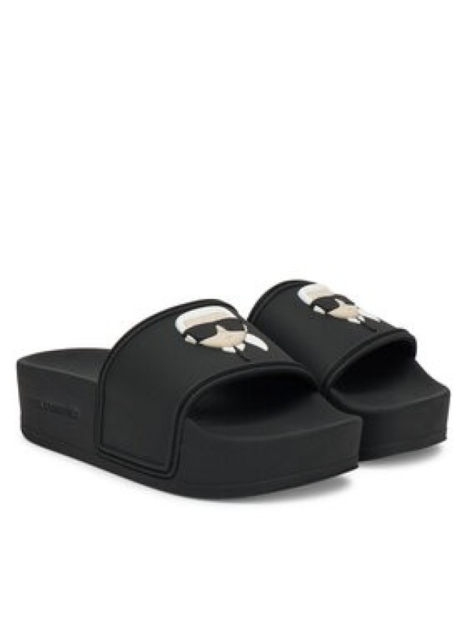 KARL LAGERFELD Klapki Kondo Maxi KL80805A Czarny