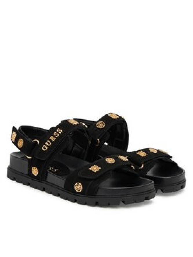 Guess Sandały FLPFLO ESU03 Czarny