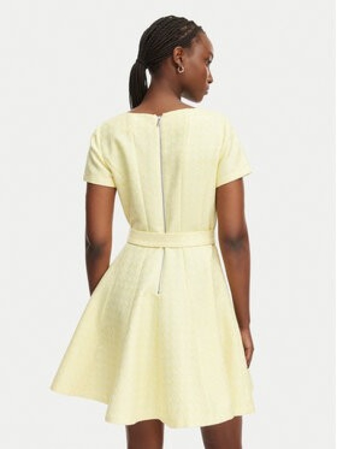 Morgan Sukienka koktajlowa 261-RCARL Żółty Regular Fit