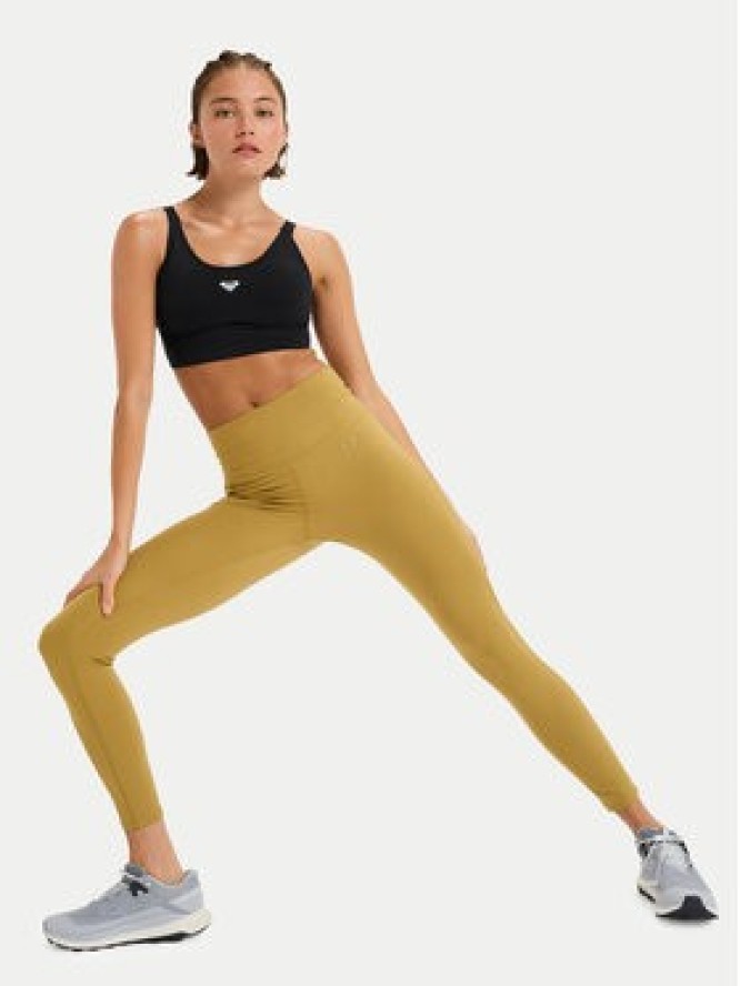 Roxy Legginsy Heart Into It Ankle ERJNP03690 Zielony Slim Fit