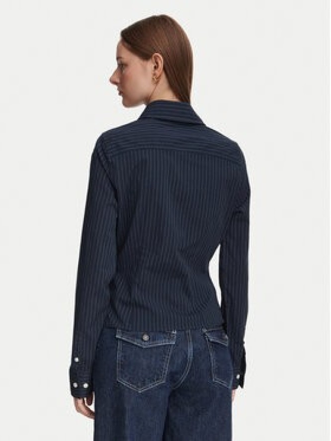 Guess Jeans Koszula W6YH11 W2835 Granatowy Slim Fit