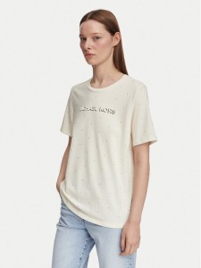 MICHAEL Michael Kors T-Shirt MT6524Y97J Kremowy Regular Fit
