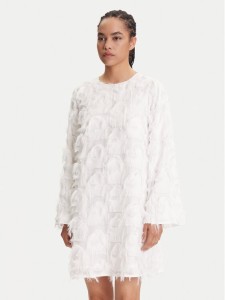 YAS Sukienka koktajlowa 26038226 Biały Loose Fit