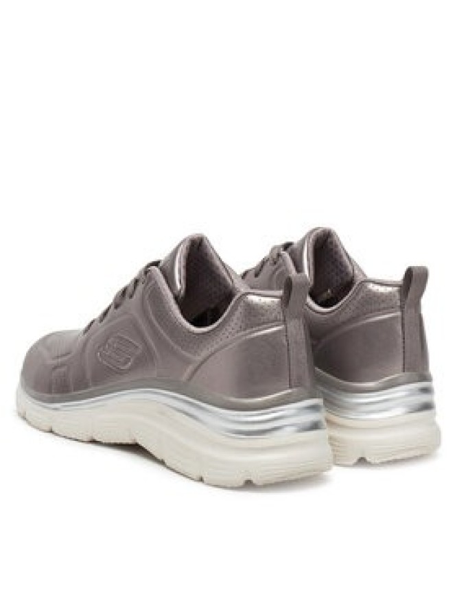 Skechers Sneakersy FASHION FIT - GLOW UP 149749 PEW Srebrny