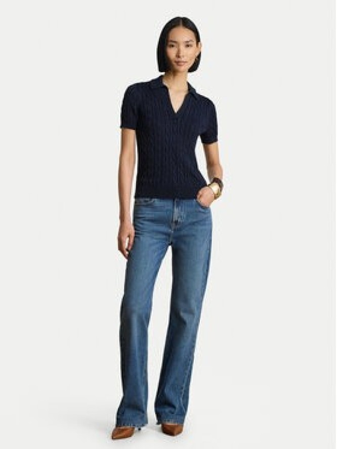 LAUREN RALPH LAUREN Polo 200P14041003 Granatowy Regular Fit