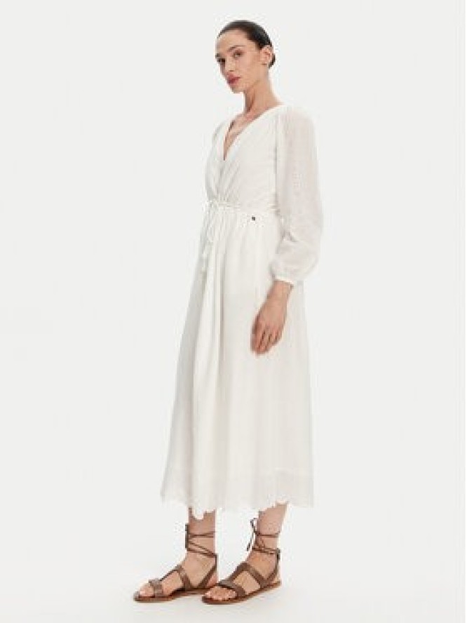 Pepe Jeans Sukienka letnia Deepty PL953693 Biały Regular Fit