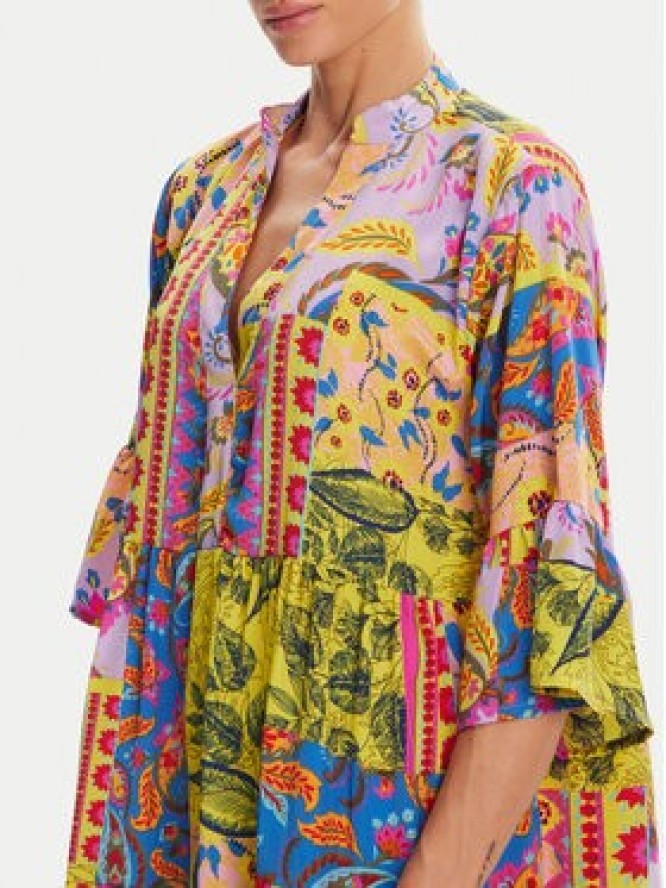 Iconique Sukienka letnia IC25-124 Kolorowy Relaxed Fit