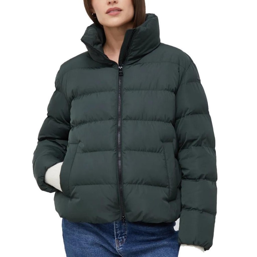 Kurtka GEOX W ANYLLA SHORT PARKA Zielony