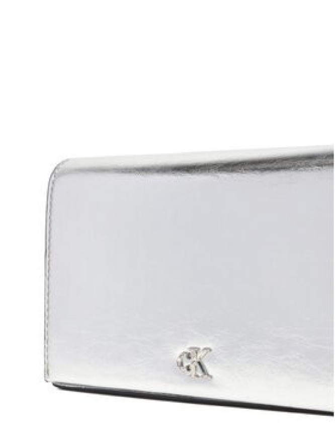 Calvin Klein Torebka Ck Metallic Wallet On Chain LV04F3320G Srebrny