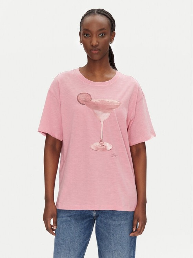 BOSS T-Shirt C_Eband_4 50540433 Różowy Relaxed Fit